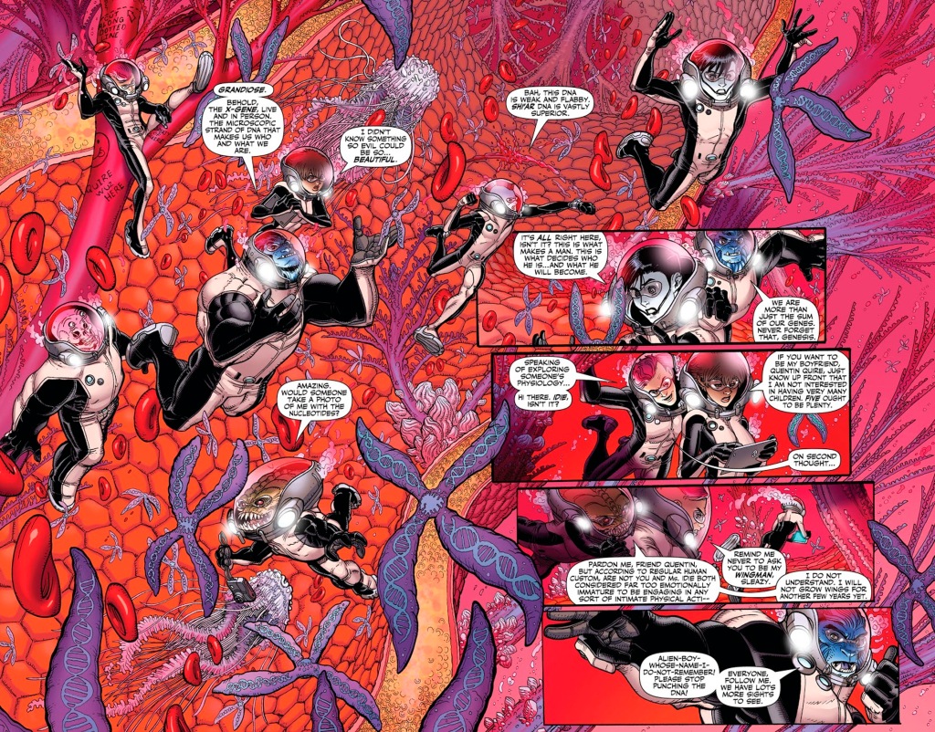 The biological basis of Marvel Comics mutants