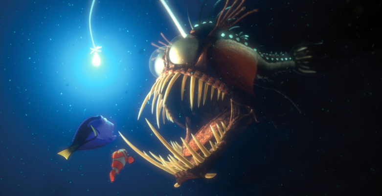The lure of the deep sea: anglerfish as movie monsters